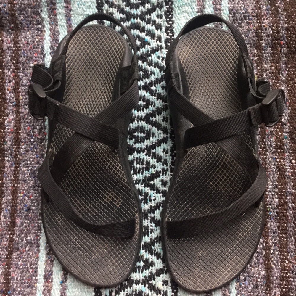 Black One Strap Chaco Sandals - Worn Once